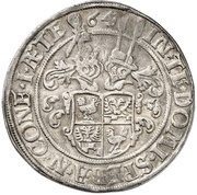 1 Thaler - George Ernest, Germany, 1563-1565 reverse image