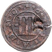 3 Pfennig, Germany, 1636 reverse image