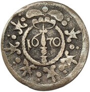 6 Pfennig, Germany, 1670 reverse image