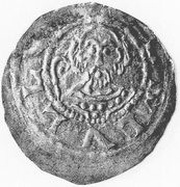 Denier anonyme saint Lull et Charlemagne obverse image