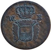 1 Pfennig - William II and Frederick William obverse image