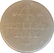 4 Heller - William I, Germany, 1815-1821 reverse image