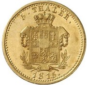 5 Thalers - William I, Germany, 1815 reverse image