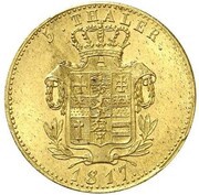 5 Thalers - William I, Germany, 1817-1819 reverse image