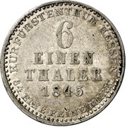 ⅙ Thaler - William II and Frederick William, Germany, 1845-1847 reverse image