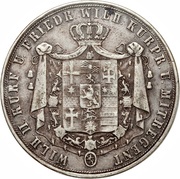 2 Thalers / 3½ Gulden - William II and Frederick William obverse image