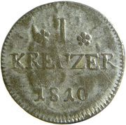 1 Kreuzer - Louis I, Germany, 1809-1817 reverse image