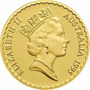 100 Dollars - Elizabeth II 3rd Portrait - Waratah Flower - Gold Bullion Coin obverse image