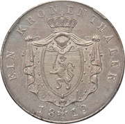 1 Kronenthaler - Louis I, Germany, 1819 reverse image