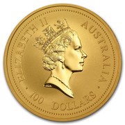 100 Dollars - Elizabeth II 3rd Portrait - Year of the Rat - Gold Bullion Coin obverse image