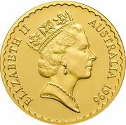 100 Dollars - Elizabeth II 3rd Portrait - Tasmanian Blue Gum - Gold Bullion Coin obverse image