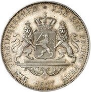 1 Vereinsthaler - Louis III, Germany, 1863 reverse image