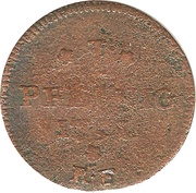 1 Pfennig - Louis IX, Germany, 1789-1797 reverse image