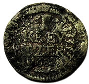 1 Kreuzer - Ernest Louis, Germany, 1680-1699 reverse image