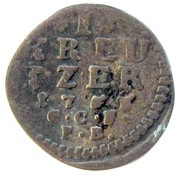 1 Kreuzer - Louis VIII, Germany, 1765 reverse image