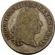 10 Kreuzers - Louis VIII 10 Konventionskreutzer obverse image
