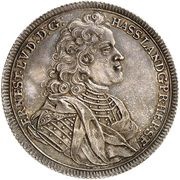 ½ Thaler - Ernest Louis obverse image