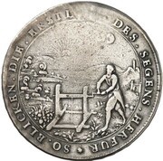 1 Thaler - Ernest Louis Rother Gottesgabe Ausbeute, Germany, 1696 reverse image