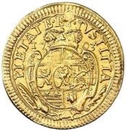 ½ Ducat - Ernest Louis, Germany, 1703 reverse image