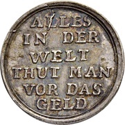 1 Ducat - Louis VIII Jagddukat; Silver pattern strike, Germany, 1739-1768 reverse image
