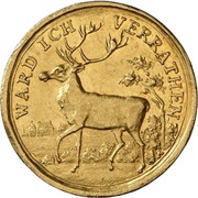 1 Ducat - Louis VIII Hirschdukat, Germany, 1740 reverse image