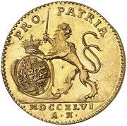 1 Ducat - Louis VIII, Germany, 1746 reverse image