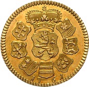 1 Ducat - Louis VIII, Germany, 1760-1761 reverse image