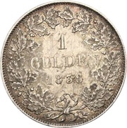 1 Gulden - Louis William reverse image