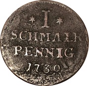 1 Pfennig - Frederick I, Germany, 1730-1737 reverse image