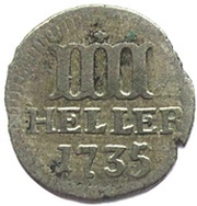 4 Heller - Frederick I, Germany, 1730-1751 reverse image