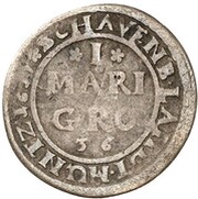 1 Mariengroschen - William VI, Germany, 1656-1657 reverse image