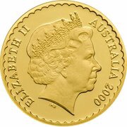 100 Dollars - Elizabeth II 4th Portrait - Cooktown Orchid - Gold Bullion Coin obverse image