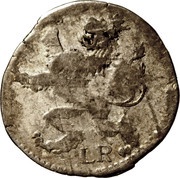 1 Albus - Frederick I, Germany, 1730 reverse image