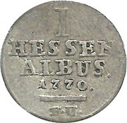 1 Albus - Frederick II, Germany, 1768-1777 reverse image