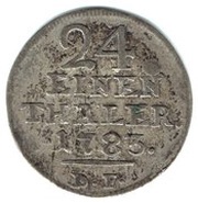 1⁄24 Thaler - Frederick II, Germany, 1782-1785 reverse image