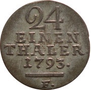 1⁄24 Thaler - William IX, Germany, 1786-1802 reverse image