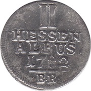 2 Albus - Frederick II, Germany, 1768-1783 reverse image