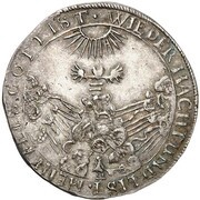 ⅛ Thaler - William V Death of Amalia Elisabeth, Germany, 1651 reverse image