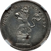 ⅛ Thaler - Charles, Germany, 1723 reverse image