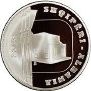100 Lekë Albanian League of Prizren, Albania, 2013 reverse image