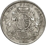 ½ Thaler - William IX Bieberer Ausbeute, Germany, 1786 reverse image