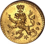 ¼ Ducat - Frederick I, Germany, 1744-1750 reverse image