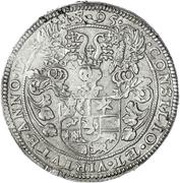 1 Thaler - Moritz, Germany, 1594-1596 reverse image