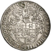1 Thaler - William V, Germany, 1627 reverse image