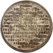 1 Thaler - Charles Death of Maria Amalia, Germany, 1711 reverse image