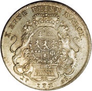 1 Thaler - William IX Bieberer Ausbeute, Germany, 1784-1785 reverse image