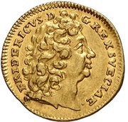 ½ Ducat - Frederick I Edergold Halbdukat obverse image