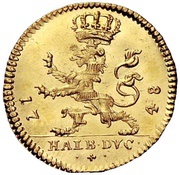 ½ Ducat - Frederick I, Germany, 1748 reverse image