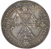 2 Thalers - Moritz, Germany, 1627 reverse image