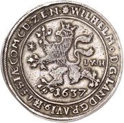 2 Thalers - William VI Weidenbaumtaler obverse image